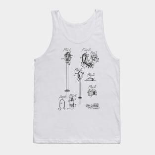 Coin Controlled Parking Meter Vintage Patent Hand Drawing Tank Top